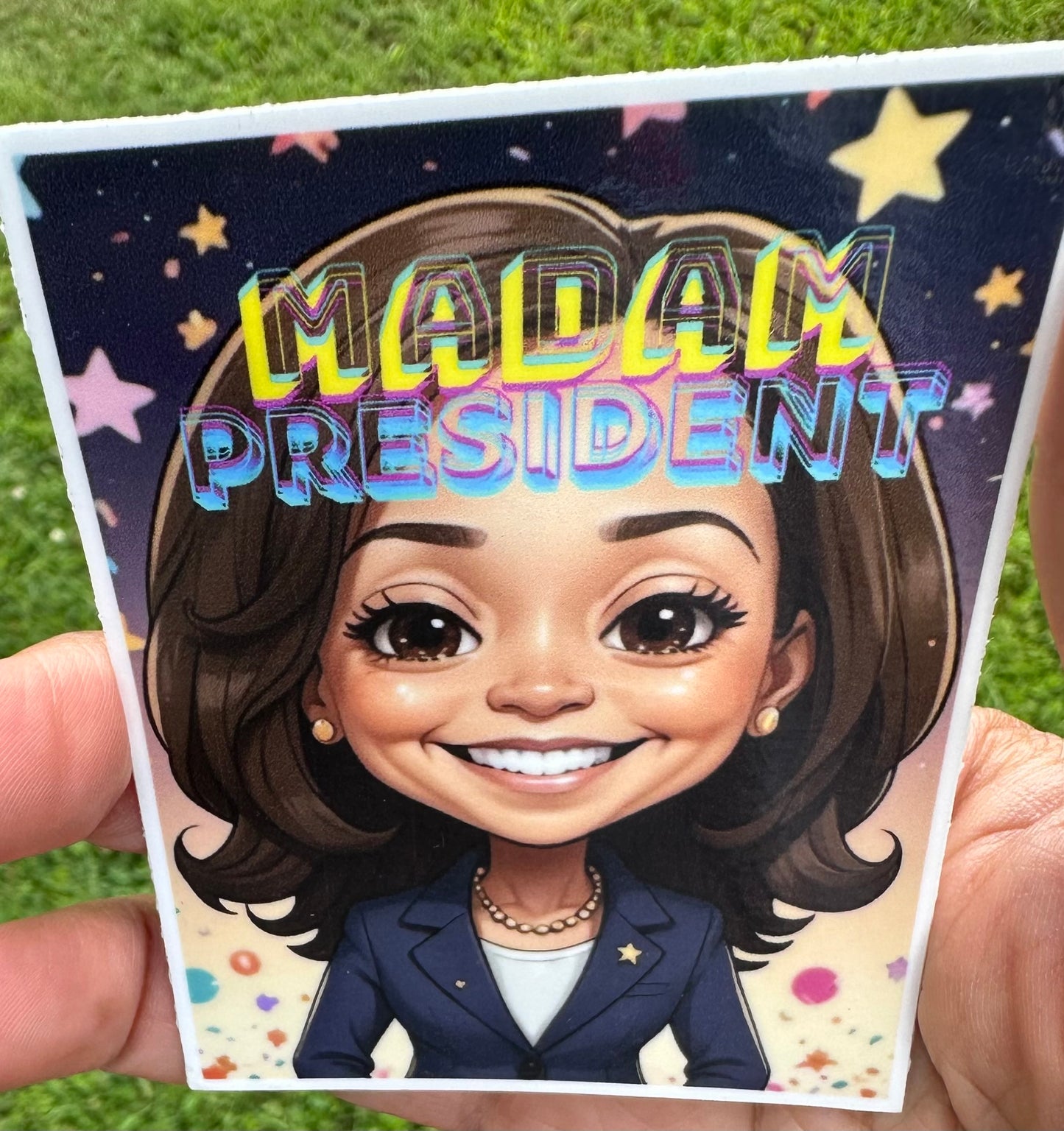 Madam President Kamala Harris Sticker – Celebrate a Historic Moment!