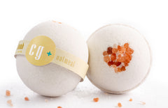 Moisturizing Oatmeal Milk and Honey Luxury Bath Bombs with Pink Himalayan Salt for a luxury bath soak